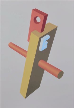 IVO PANNAGGI, 67 X 47,5 cm (luce), (1901-1981) Senza titolo, litografia a...