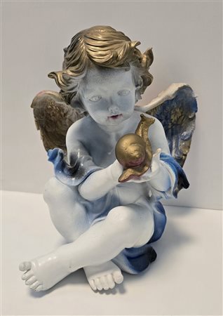 VETTOR PISANI, 30 X 23 X 16 cm, (1934-2011) senza titolo (putto). Scultura in...