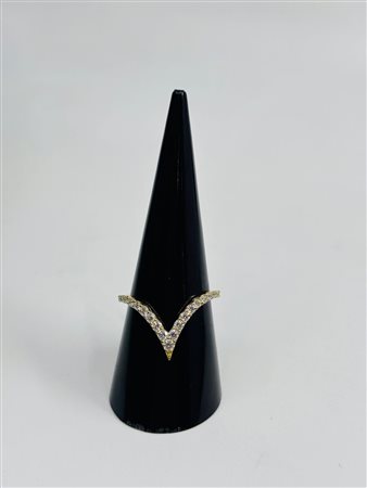 ANELLO IN ORO BIANCO E GIALLO