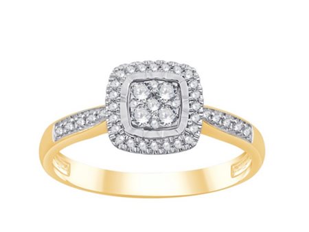 ANELLO IN ORO CON DIAMANTI NATURALI - 1049 NAT 18K