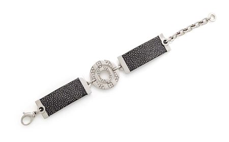 Bulgari, bracciale in oro e brillanti Oro bianco 750/000. Diamanti in taglio...