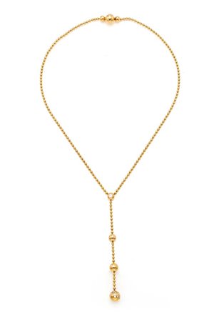 Cartier collana in oro e brillanti Oro giallo 750/000. Peso complessivo gr....