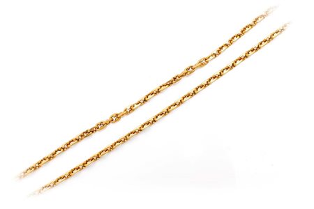 Catena in oro Oro giallo 750/000. Peso complessivo gr. 24 Lunghezza cm 41