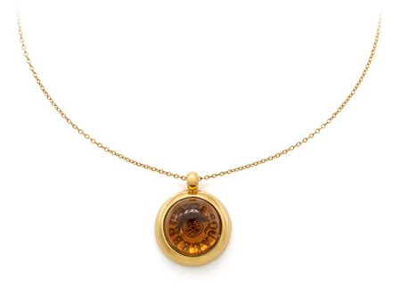 Pasquale Bruni, collana in oro e quarzo Oro giallo 750/000. Peso complessivo...