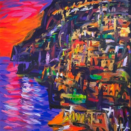 FERNANDO MANGONE, Attraverso città - POSITANO 4