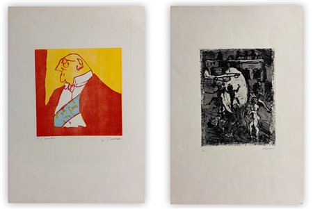 MINO MACCARI (1898-1989) - Lotto unico composto da 2 opere grafiche