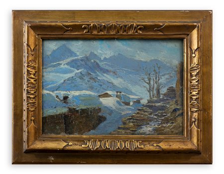 RICCARDO SALVADORI (1866-1927) - Candori alpestri. Val di Po