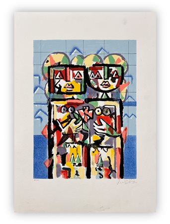 IBRAHIM KODRA (1918-2006) - Senza Titolo, 1984