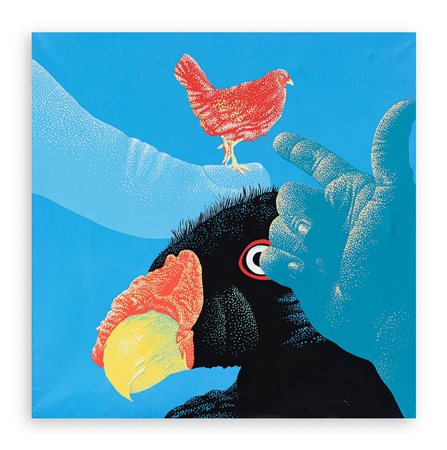 GABRIELE AMADORI (1945-2015) - La morte della gallina rossa, 1973
