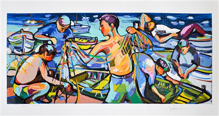 CLAUDIO MALACARNE, Senza titolo (Pescatori)