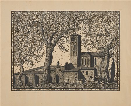 BRUNO DA OSIMO, Santa Chiara d'Assisi tra gli olivi