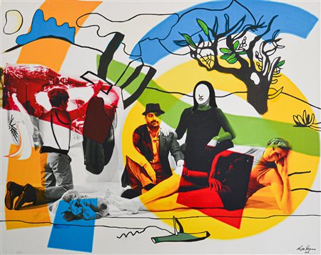 LISA BORGIANI, Lotto composto da n° 2 Fotografie e pittura su tela -
Soul 1 / Soul 2