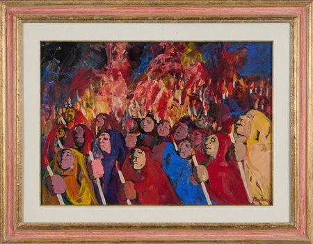 SAVERIO TERRUSO, Senza titolo (Processione)