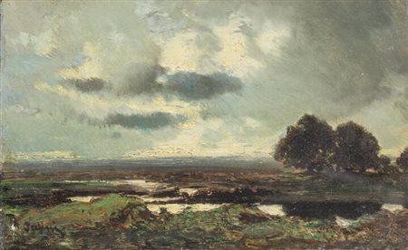 ALBERTO PASINI<BR>Busseto (PR) 1826 - 1899 Torino<BR>"Paesaggio"