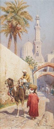 FRANCESCO COLEMAN<BR>Roma 1851-1918<BR>"Scena orientalista"