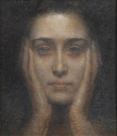 CESARE FERRO<BR>Torino 1880 - 1934<BR>"Ritratto" 1908