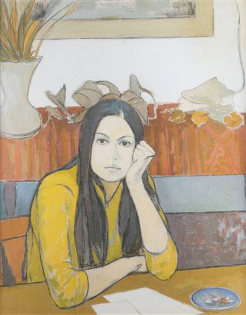 FRANCESCO MENZIO<BR>Tempio Pausania (SS) 1899 - 1979 Torino<BR>"Figura femminile" 1976