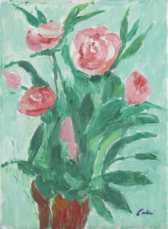 ENRICO PAULUCCI<BR>Genova 1901 - 1999 Torino<BR>"Rose" 1980