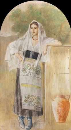 ALBERTO SALIETTI<BR>Ravenna (RA) 1892 - 1961 Chiavari (GE)<BR>"Figura femminile"