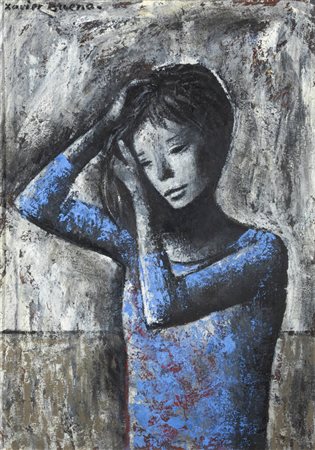 XAVIER BUENO<BR>Vera di Bidasoa (Spagna) 1915 - 1979 Firenze<BR>"Figura femminile"