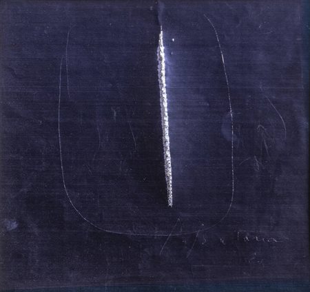 LUCIO FONTANA<BR>Rosario (Argentina) 1899 - 1968 Varese<BR>"Concetto spaziale" 1961