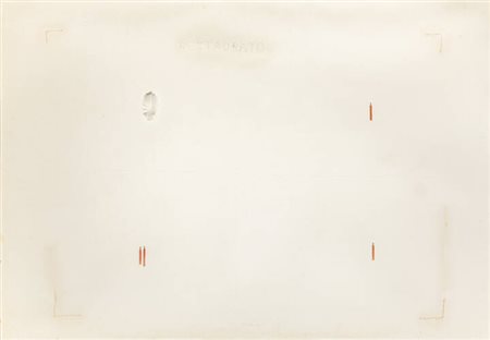 PIER PAOLO CALZOLARI<BR>Bologna 1943<BR>"Senza titolo" 1973