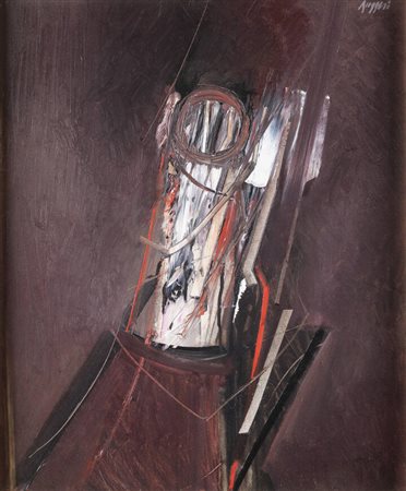 PIERO RUGGERI<BR>Torino 1930 - 2009<BR>"Testa d'uomo" 1970