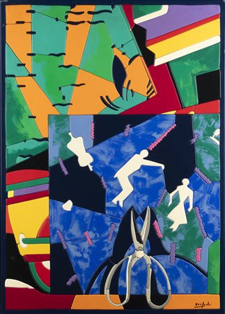 UGO NESPOLO<BR>Mosso Santa Maria (VC) 1941<BR>"Scissors" 1983