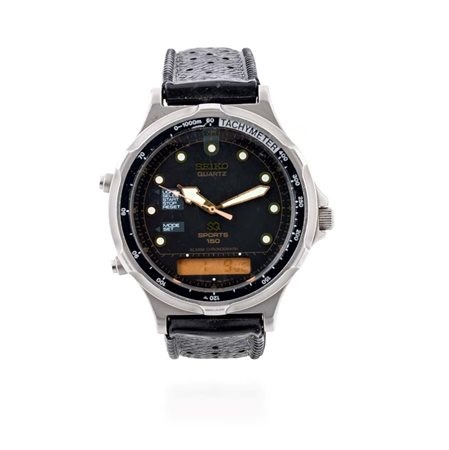 Seiko Adventurer SQ Sport in acciaio Acciaio. Primo orologio analogico...