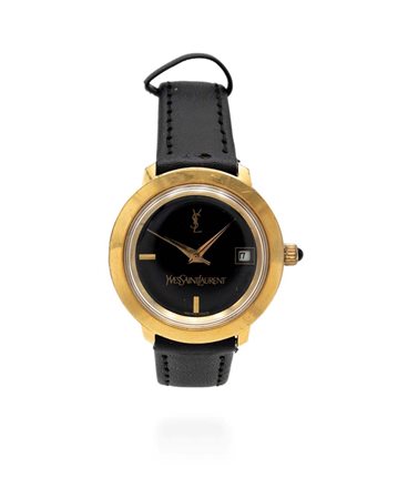 Yves Saint Laurent in acciaio placcato in oro Acciaio placcato oro. Ref. 04 B...