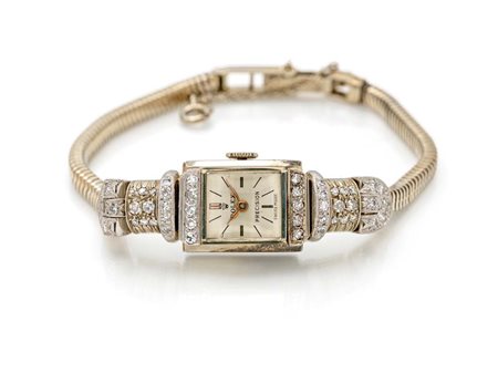 Rolex precision in oro e diamanti Oro bianco 750/000. Cassa con diamanti n°...