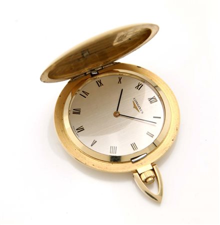 Longines orologio da tasca a savonette in oro a doppia cassa Oro giallo...