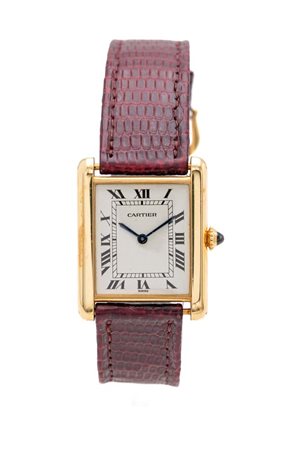 Cartier Tank - Orologio da polso da donna in oro. Oro giallo 750/000. Cassa...