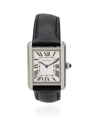 Cartier “Tank Solo” in acciaio Acciaio. Ref.3170 n.338764ZX Movimento quarzo...