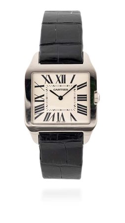 Cartier Santos Dumont in oro Oro bianco 750/000. Misura XL. Chiusura...