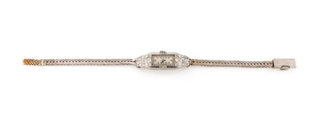 Baume & Mercier orologio da polso da donna in platino e brillanti Platino...