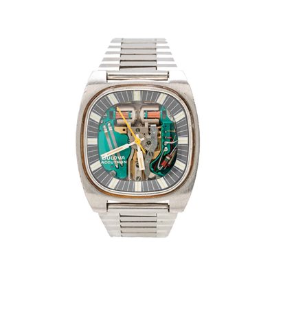 Bulova Accutron in acciaio Acciaio. Modello TV Square Spaceview Ref.7323....