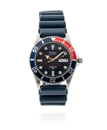 Diver Seiko Sports 150 mt. in acciaio. Acciaio. Ghiera pepsi Ref.7N43-6121....