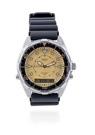 Casio Schwarzenegger in acciaio Indossato dall’attore Arnold Swarzenegger nel...