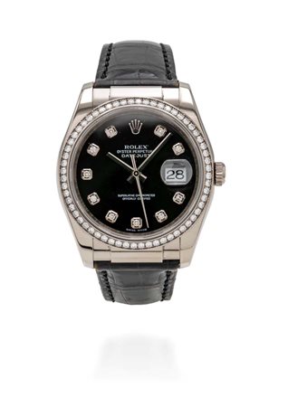 Rolex date-just in oro e brillanti Ref.116189. Scatto rapido. Rara...
