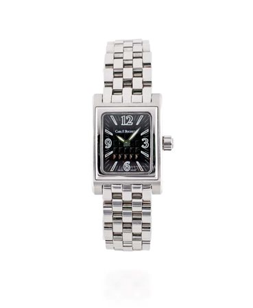 Carl Bucherer in acciaio Acciaio. Modello braccialato con cassa rettangolare....