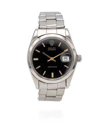 Rolex precision oyster date in acciaio Acciaio. Quadrante nero galvanico,...