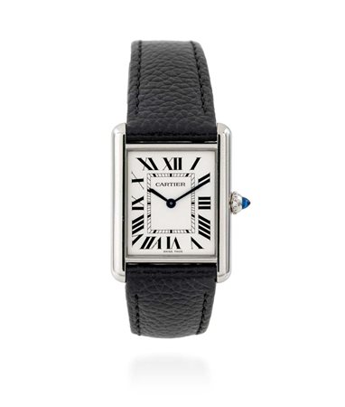 Cartier “Tank” must grande in acciaio Acciaio. Ref.WSTA9136 . Movimento al...