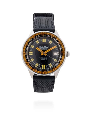 Philip Watch 1500 mt. in acciaio Acciaio. Modello professionale Carribean Hi...