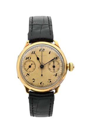 Haas Neveux & C. Geneve in oro. Oro giallo 750/000. Ref. 66125. Cronografo...