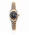 Rolex lady in oro e acciaio blu diamond dial Acciaio ed oro giallo. Ref...