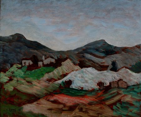 Carlo Carrà (Quargnento 1881 - Milano 1966)  - Cumuli di frantumi di marmo, 1958