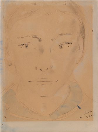 Filippo De Pisis (Ferrara 1896 - Milano 1956)  - Ritratto di ragazzo, 1932