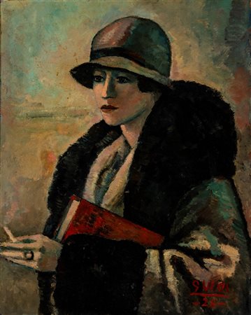 Virgilio Guidi (Roma 1891 - Venezia 1984)  - Figura, 1928