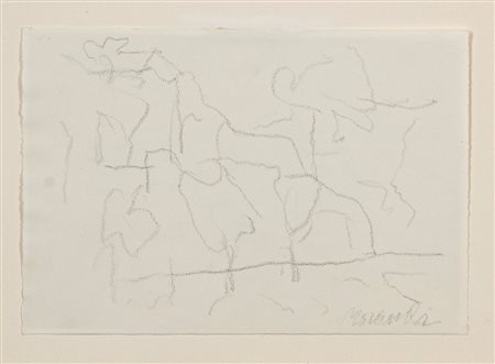 Giorgio Morandi (Bologna 1890 - 1964)  - Paesaggio, 1962